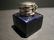 Solid Thick Glass Square Cobalt Blue Inkwell Ink pot - 5