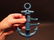 Cast Iron Anchor Hook Swivel Folding Coat Hanger - 5
