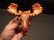Cast Iron HEAVY Moose Head Wall Mount Beer Bottle