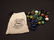 Cat Eye Marbles w Akro Agate Cloth bag - 3