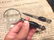 Desk Magnifying Glass Letter Opener Set w Horn Handles - 2
