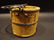 Primitive Colonial Wood Berry Bucket Iron Handle old - 2