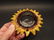Cast Iron Folk Art Beer Soda Bottle Cap Sunflower - 6