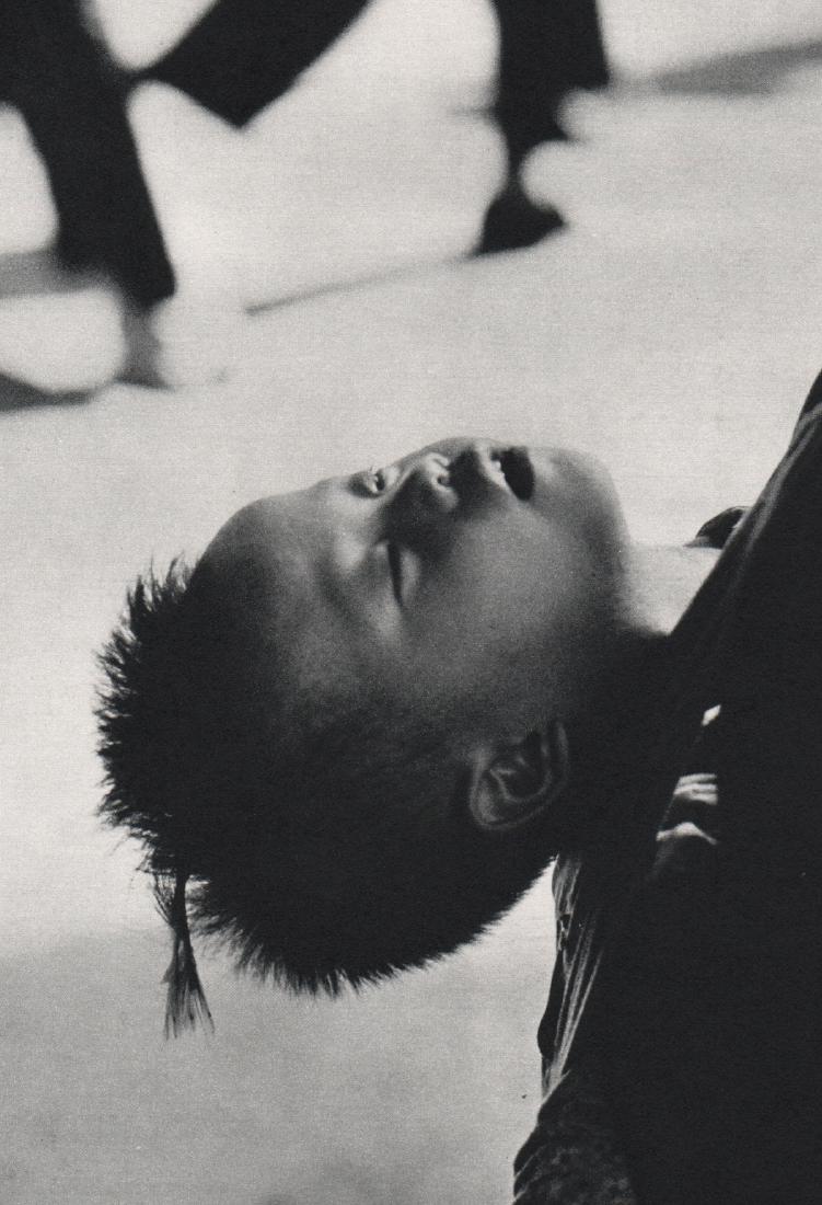 WERNER BISCHOF - Hong Kong 1952: Artist: WERNER BISCHOF Print Title: Hong Kong 1952, Sleeping Child on Mother's back Medium: Sheet-fed Gravure Printing Date: 1968 Printing Location: Holland Image Size: 4.75 x 6.75 inches Werner Bisch