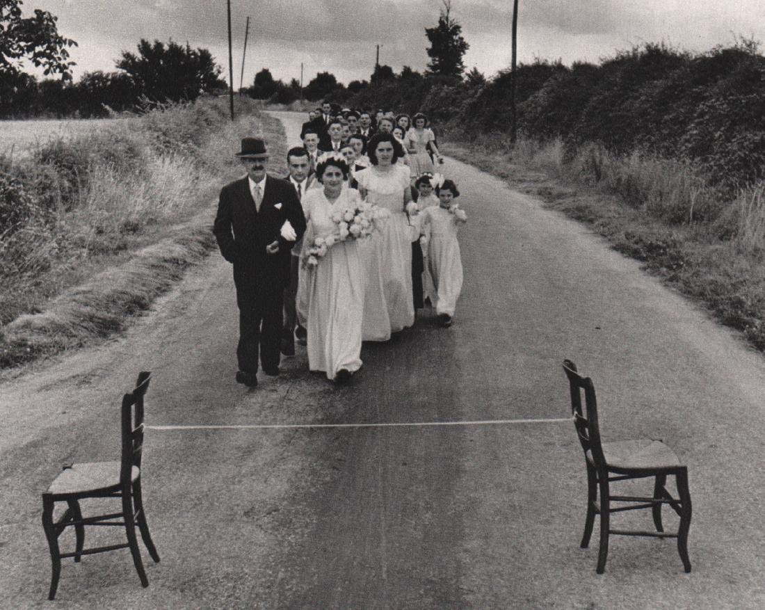 ROBERT DOISNEAU - Wedding Ribbon, 1951: Artist: ROBERT DOISNEAU Print Title: Wedding Ribbon, 1951 Medium: Sheet-fed Gravure Printing Date: 1979 Printing Location: France Image Size: 6.75 x 5.5 inches Robert Doisneau (1912-1994) was a French
