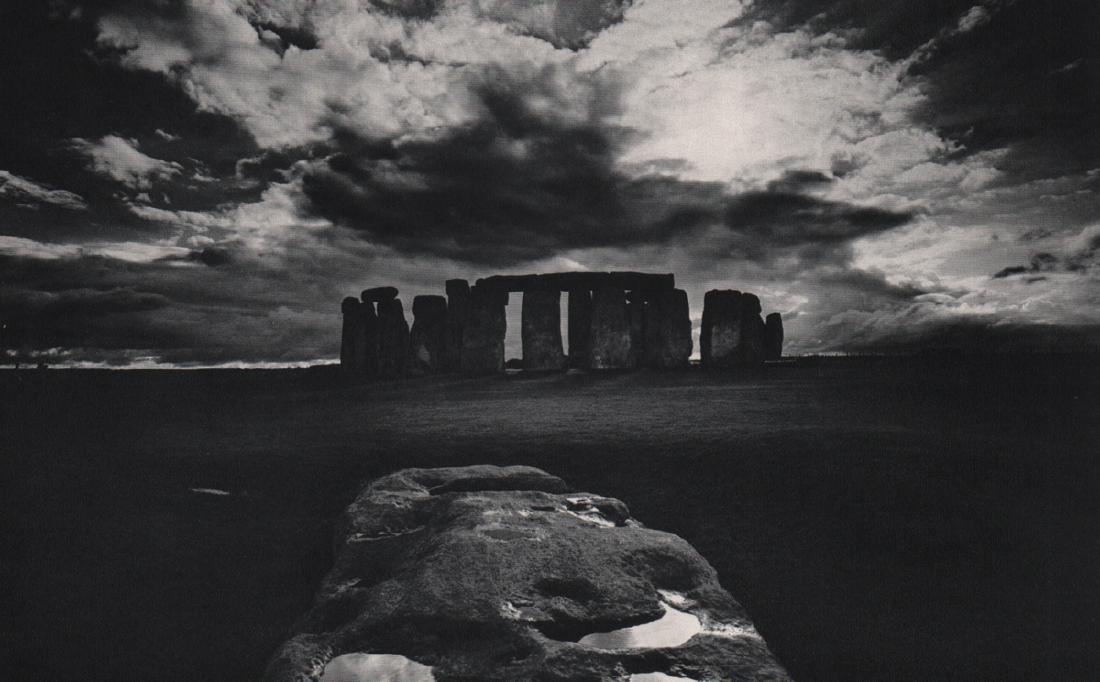 FRITZ HENLE - Stonehenge, 1961: Artist: FRITZ HENLE Print Title: Stonehenge, 1961 Medium: Sheet-fed Gravure Printing Date: 1973 Printing Location: Switzerland Image Size: 10.5 x 6.5 inches Fritz Henlewas a German-born photographer, 