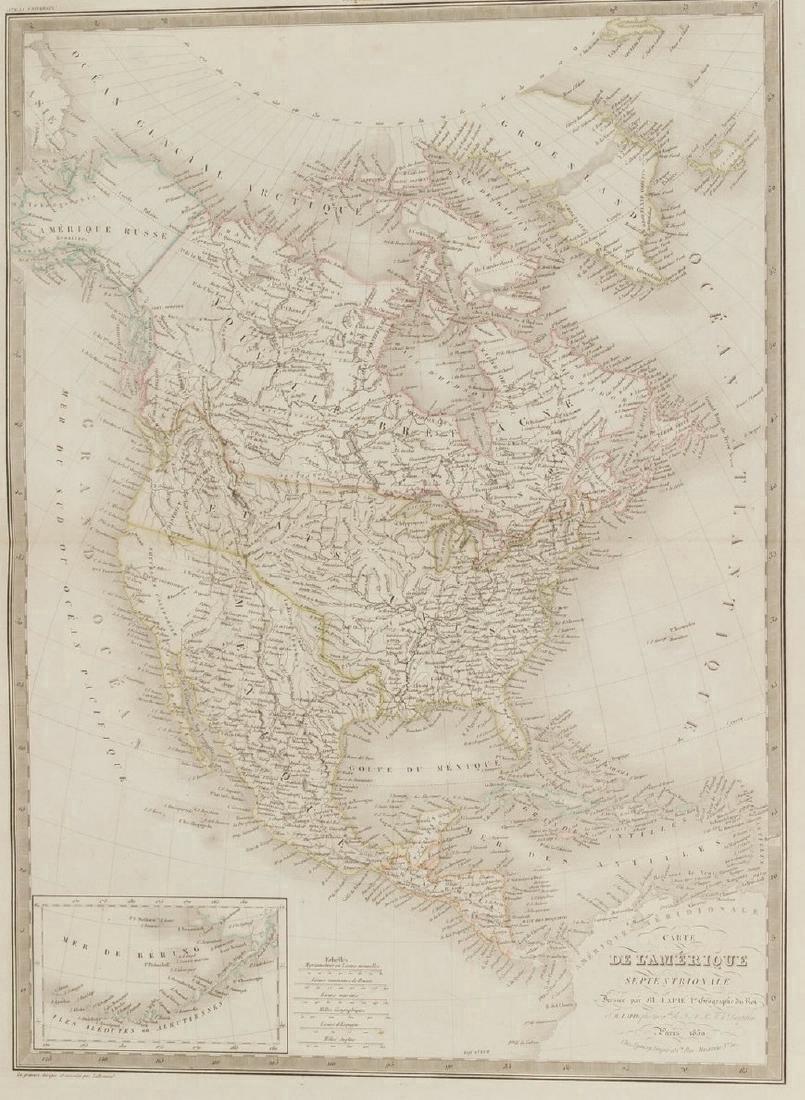 Lapie: Antique Map of North America, 1830 (1 of 7)