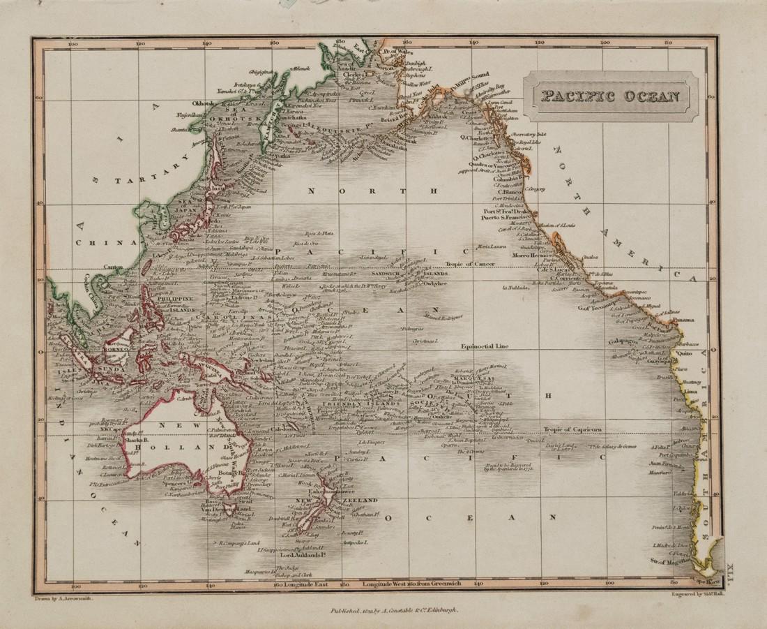 Arrowsmith: Antique Map of Pacific Ocean, 1823 (1 of 1)