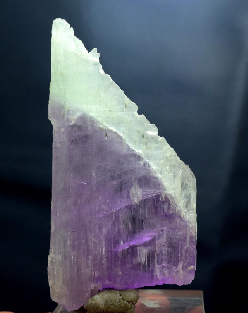 135 Gram V Shape Bi Color Natural Kunzite Crystal (1 of 5)