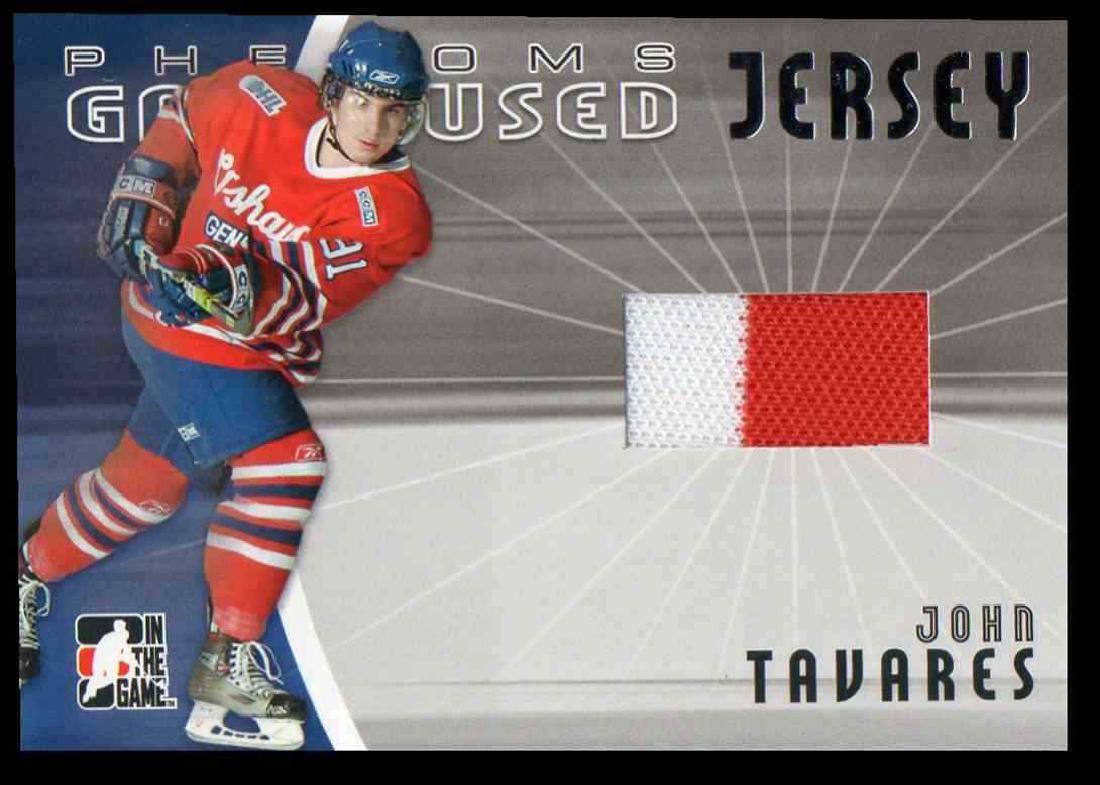 2006-07 In The Game Phenoms John Tavares Rookie Jersey: 2006-07 In The Game Phenoms John Tavares Rookie Jersey 2 Colors New York Islanders Please note that this lot has a confidential reserve. When you leave a bid in advance of the auction, submit your max