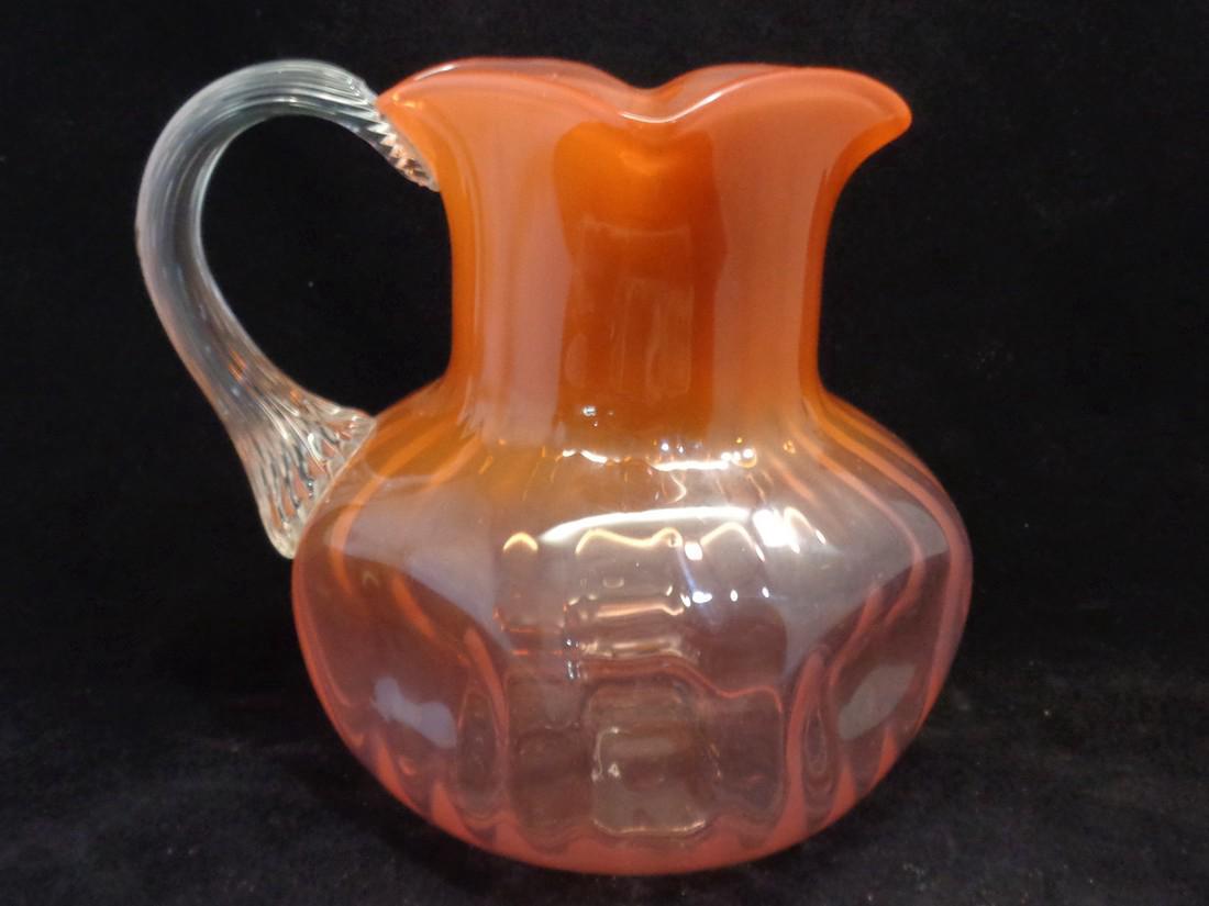 Antique Loetz Victorian Bohemian Glass Pitcher, 1890 (1 of 4)