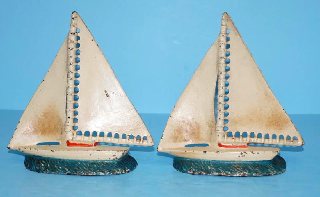 Sailboat Cast Iron Bookends (1 of 4)