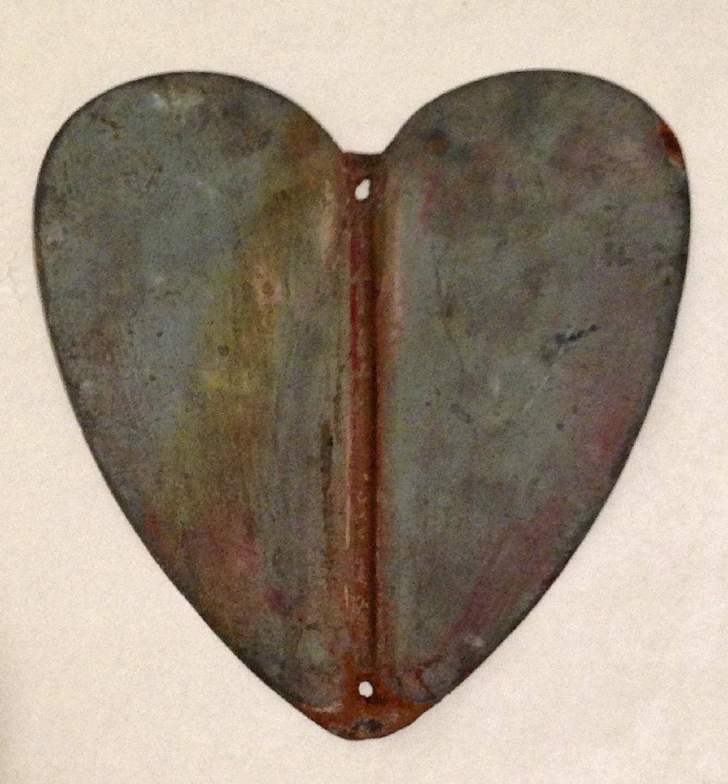 Early 20th Century Metal Heart (1 of 4)