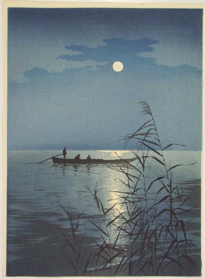 Koho Shoda Woodblock Moonlit Sea (1 of 1)