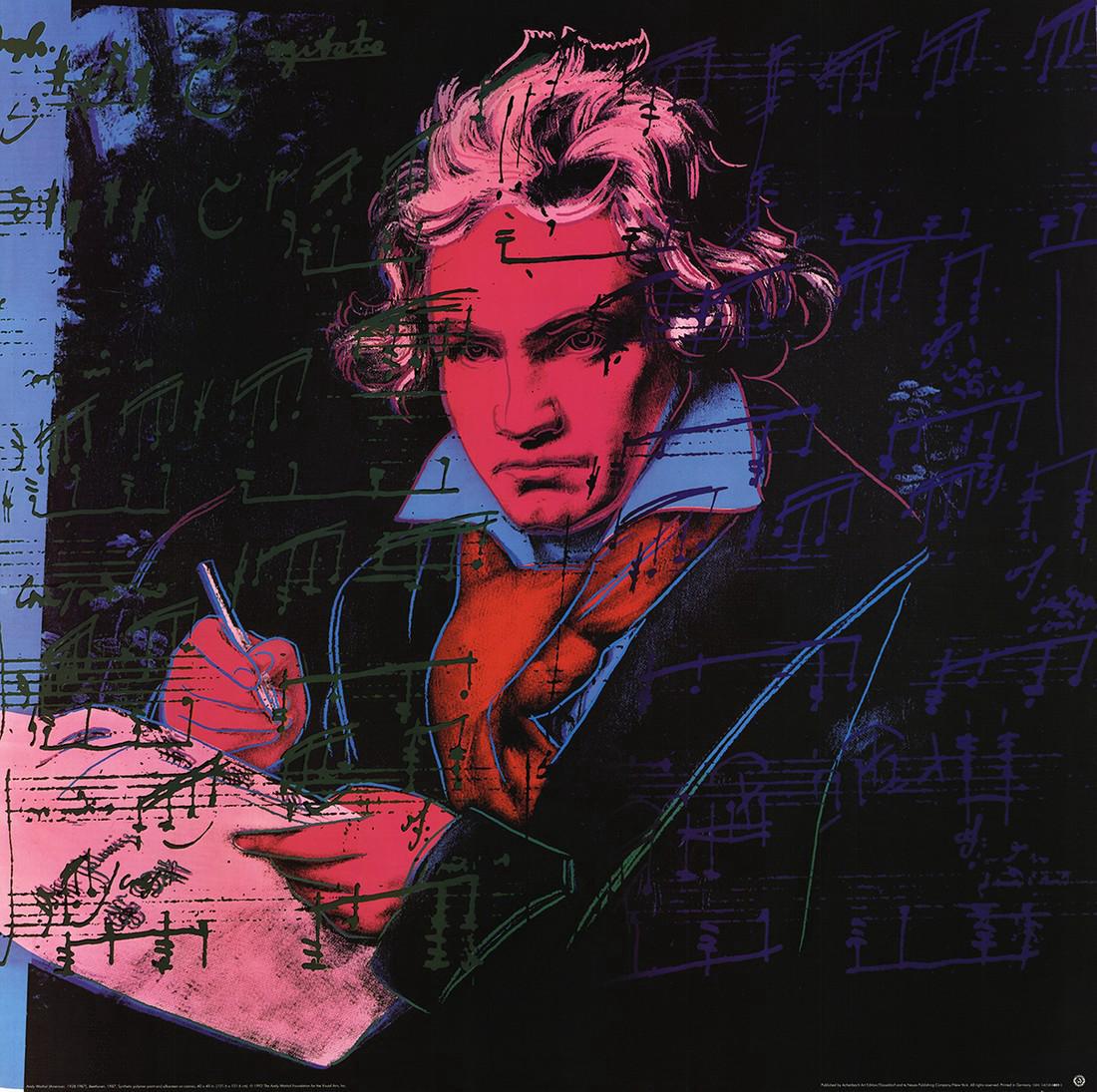 Andy Warhol Lithograph Beethoven Pink Book (1 of 1)