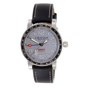 Graham Silverstone Time Zone Automatic Steel Watch