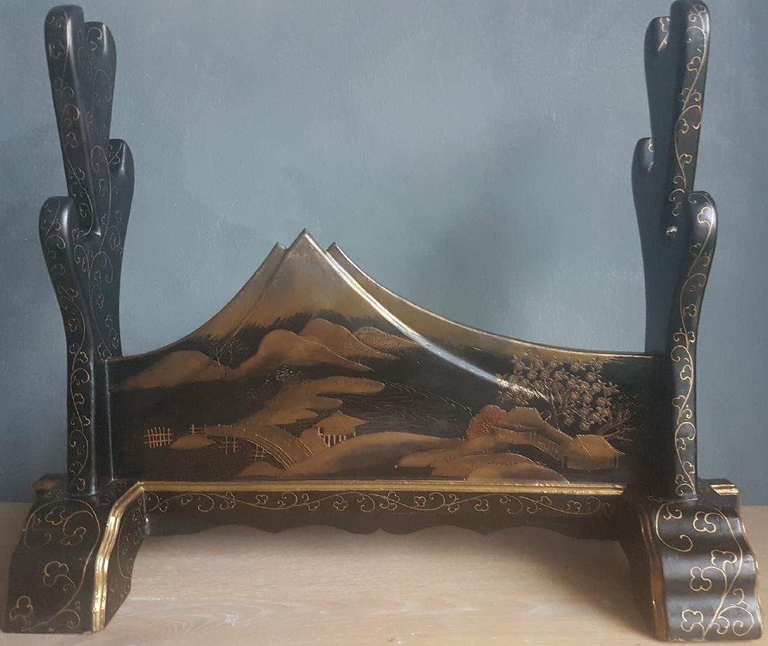 Antique Japanese Mumei Wood Samurai Sword Rack (1 of 6)