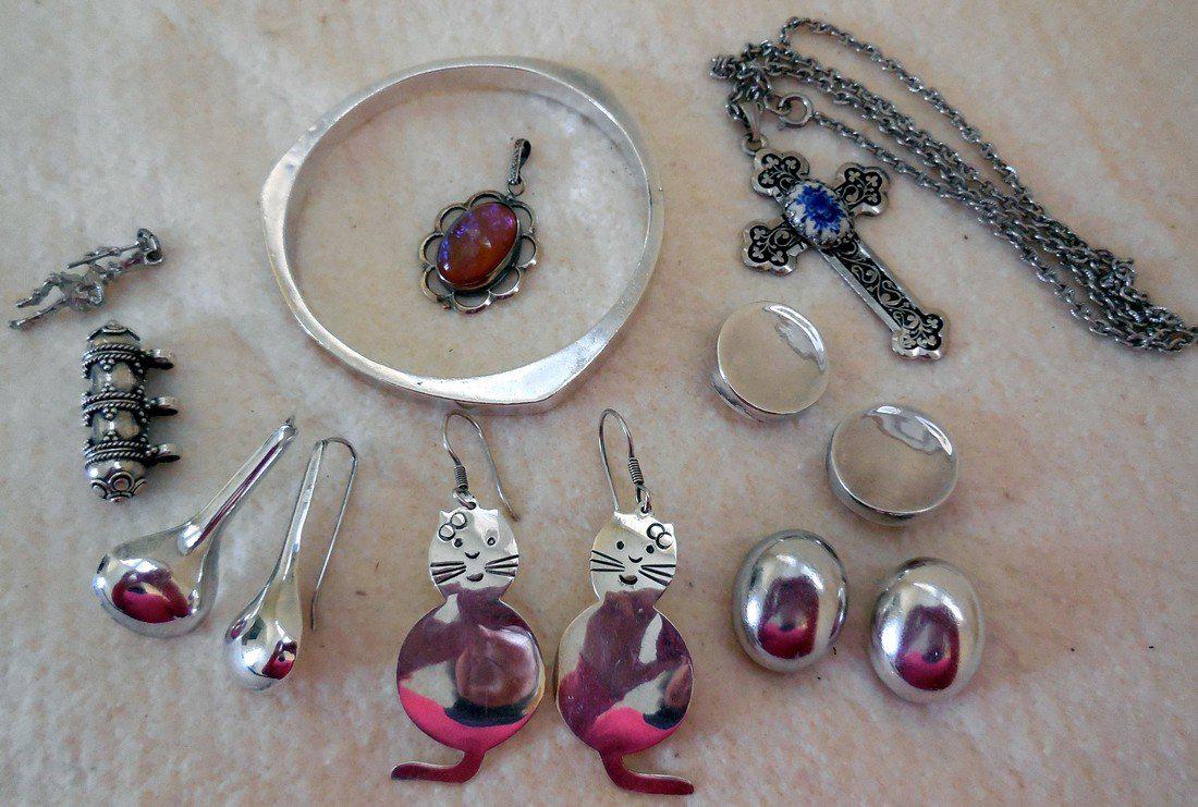 Lot of Vintage Silver Jewelry (1 of 5)