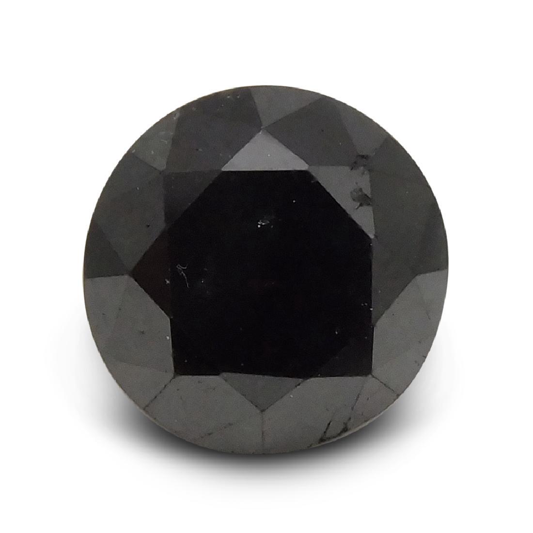 1.90 Carat Loose Round Black Diamond (1 of 9)