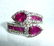 Harry Ivens IV Sterling Silver Ruby Topaz Ring, 4.5ctw
