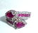 Harry Ivens IV Sterling Silver Ruby Topaz Ring, 4.5ctw - 7