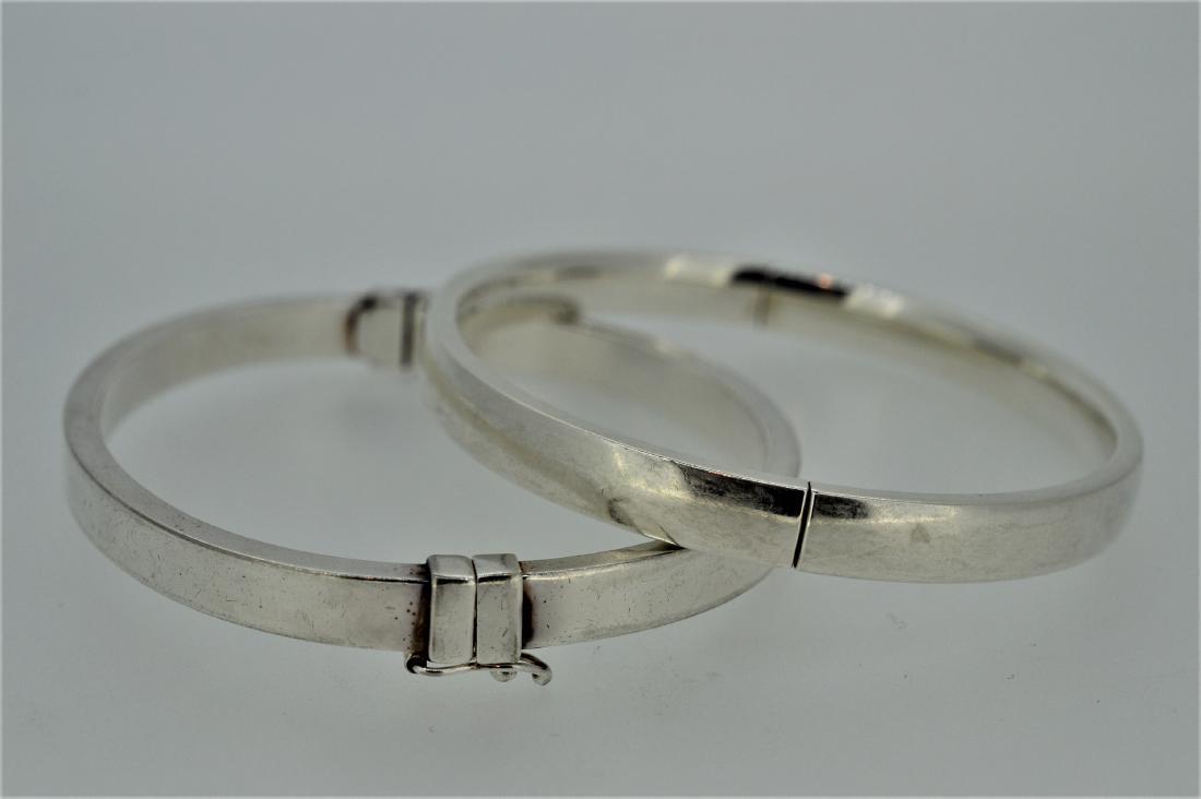 Pair of Milor Sterling Silver Bangle Bracelets (1 of 1)