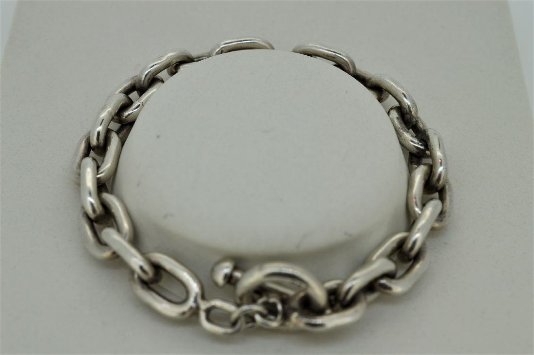 Heavyweight Sterling Silver Chain Link Bracelet (1 of 2)