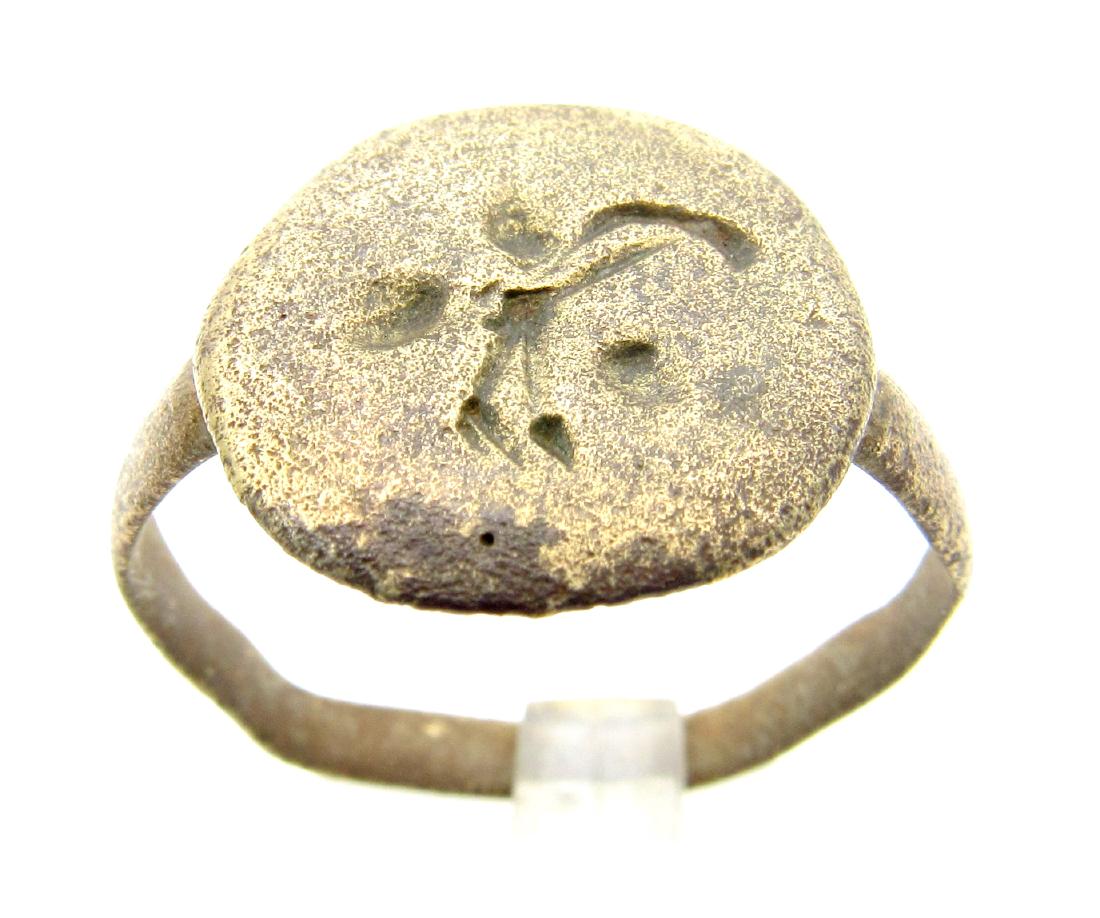 Medieval Viking Ring with Stylized Beast on the Bezel (1 of 3)