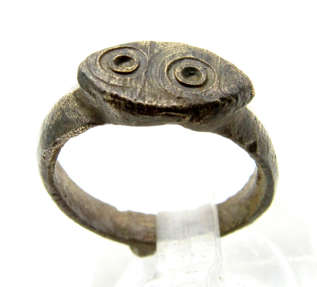 Medieval Saxon Ring with an Evil's Eye Motif (1 of 3)