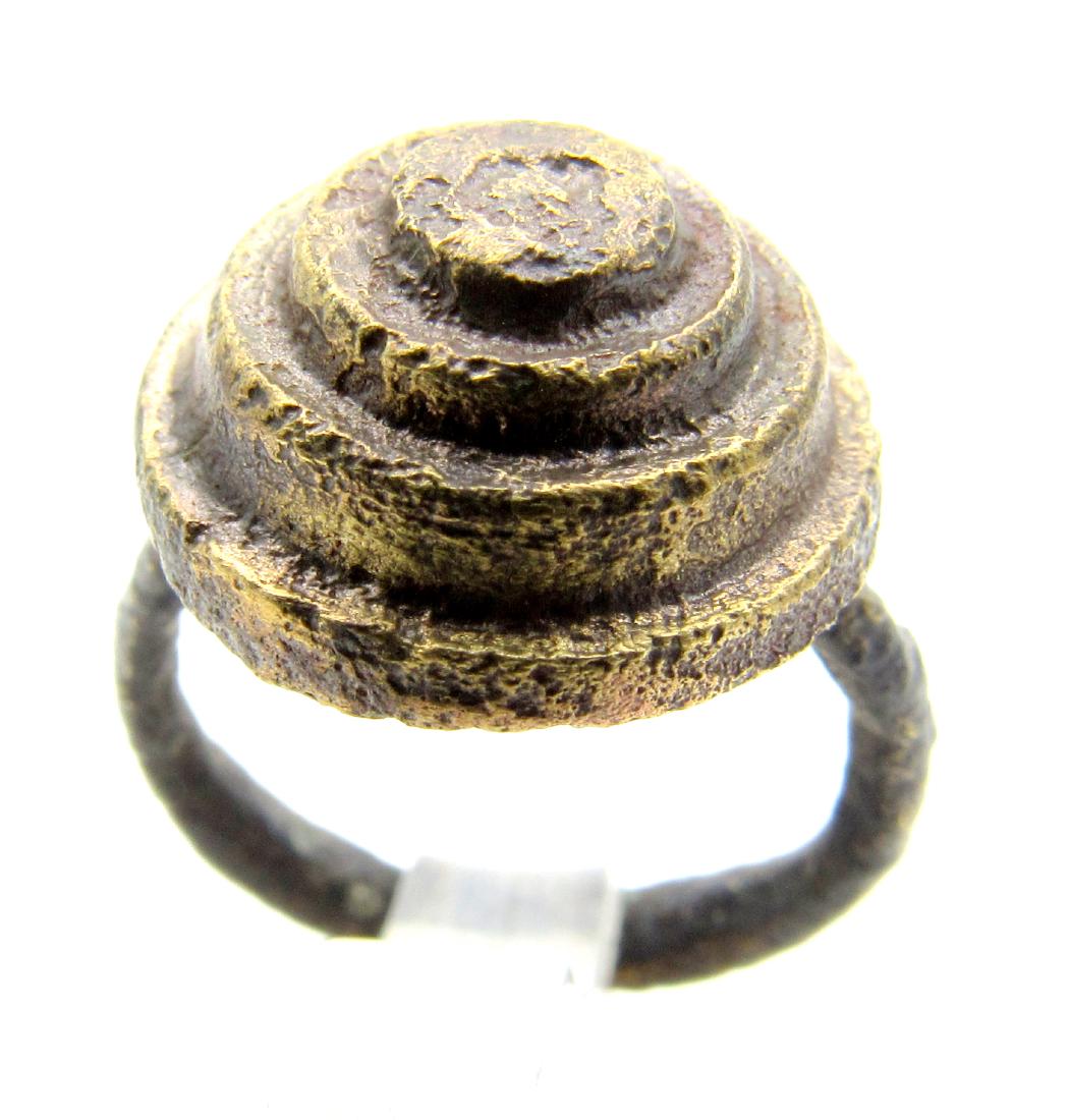 Ancient Roman Ring with Helmet Shaped Bezel (1 of 3)