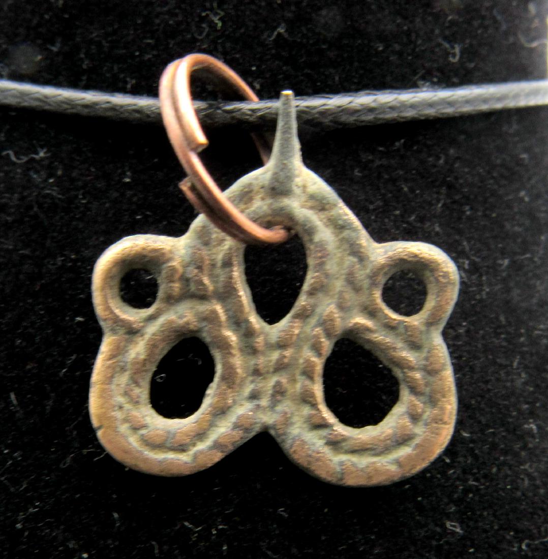 Medieval Viking Interlaced Open-Work Snake Pendant (1 of 2)