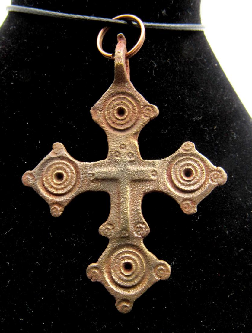 Medieval Knights Templar Cross Pendant with Sun Symbols (1 of 2)