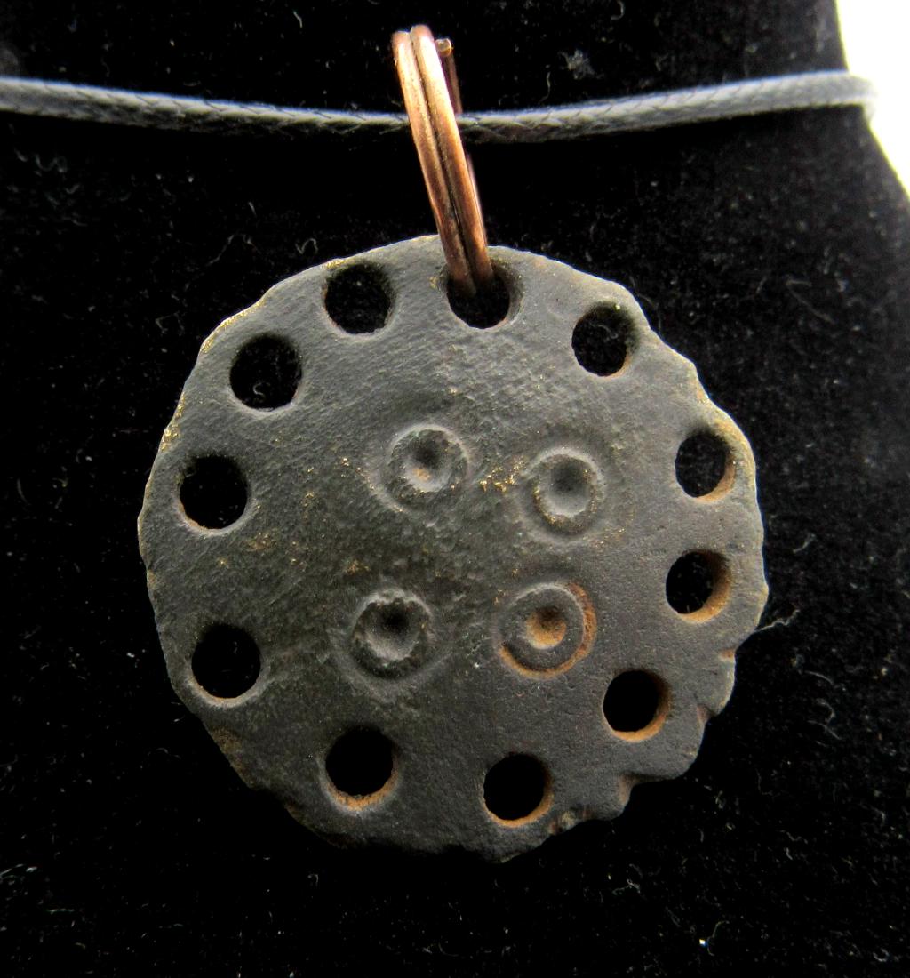 Medieval Saxon Pendant with Evil's Eye Motif (1 of 2)