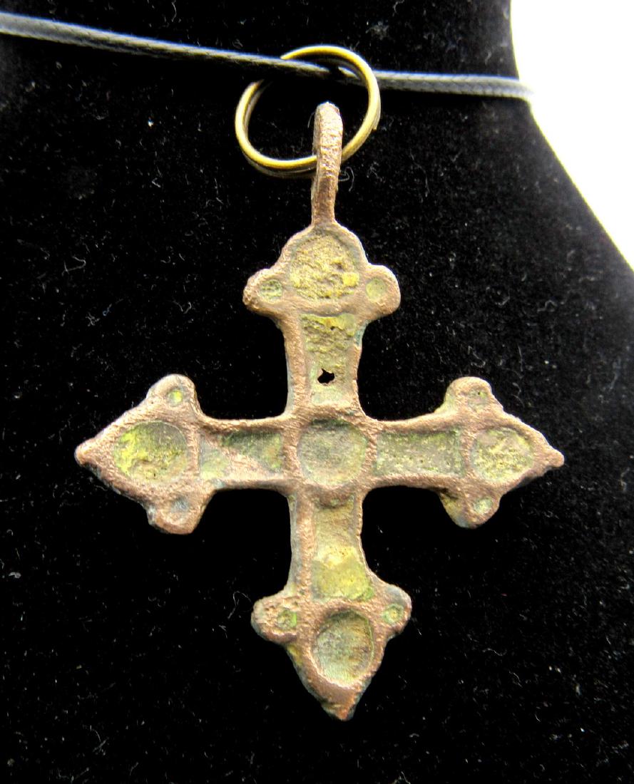 Medieval Viking Enameled Cross Pendant (1 of 2)