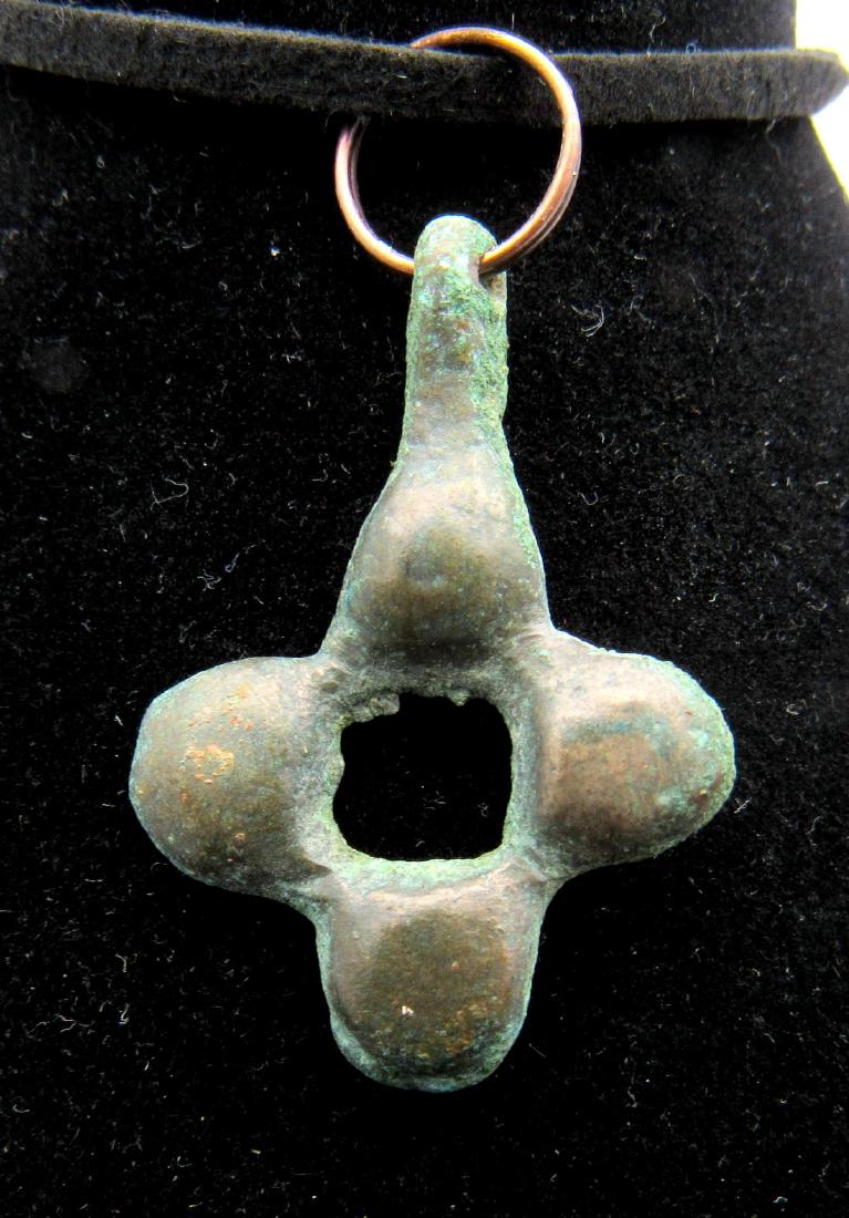 Medieval Viking Open-Work Cross Pendant (1 of 2)