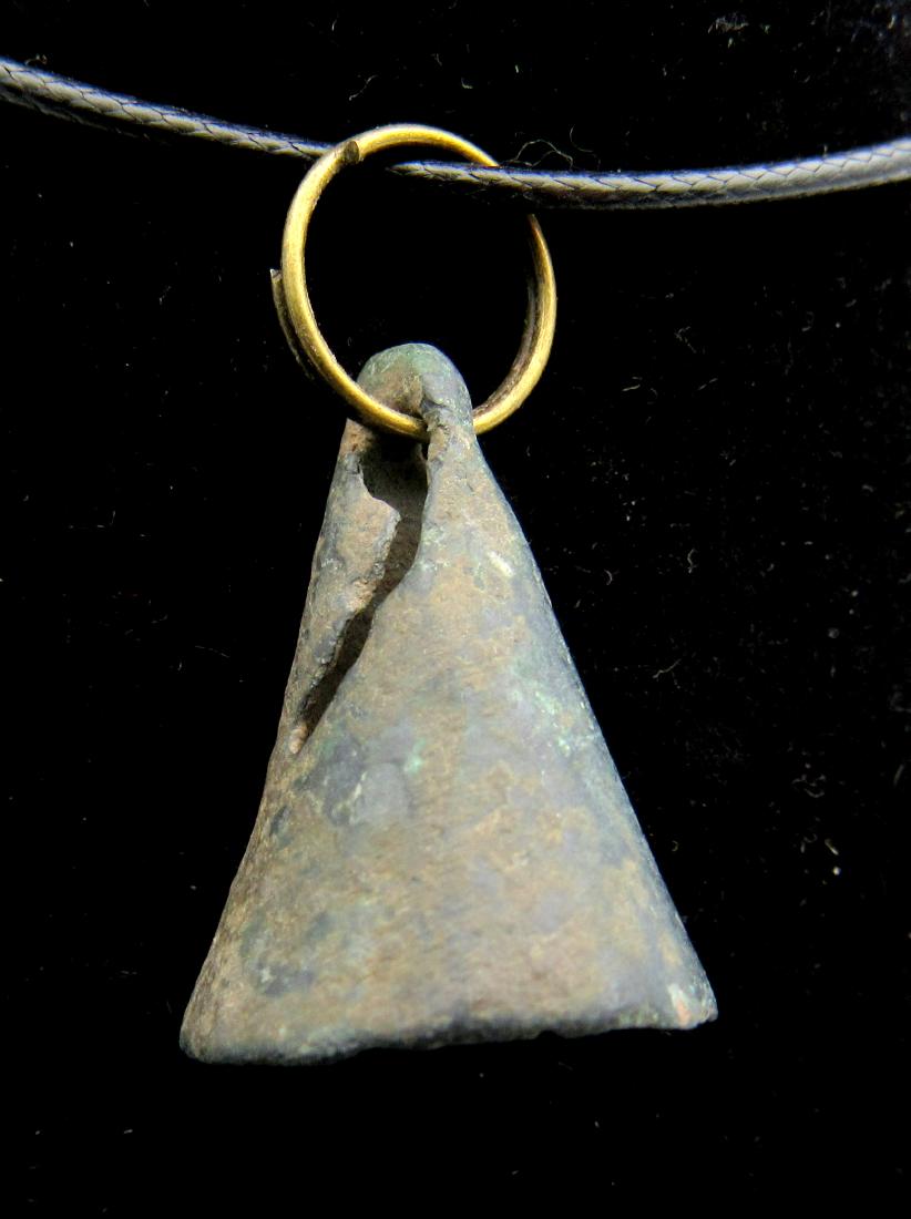 Ancient Celtic Bronze Bell Pendant (1 of 3)
