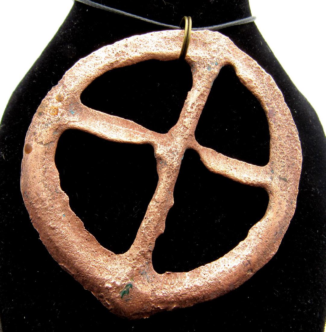 Ancient Roman Wheel of Fortune Pendant (1 of 2)