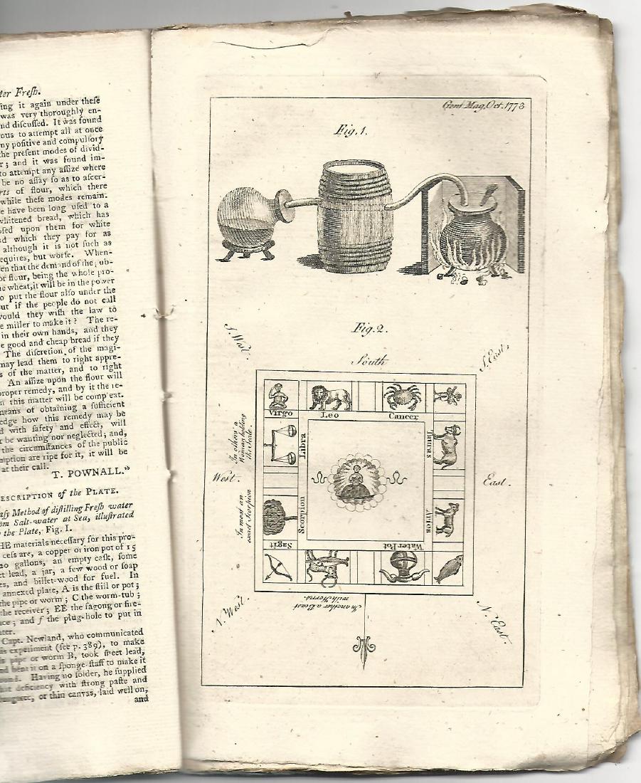 1773 Gentleman's Magazine Original Blue Wrapper Voyages (1 of 3)