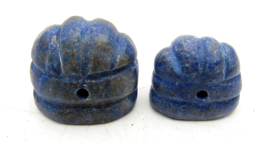 Pair of Middle Eastern Lapis Lazuli Seal Beads (1 of 3)