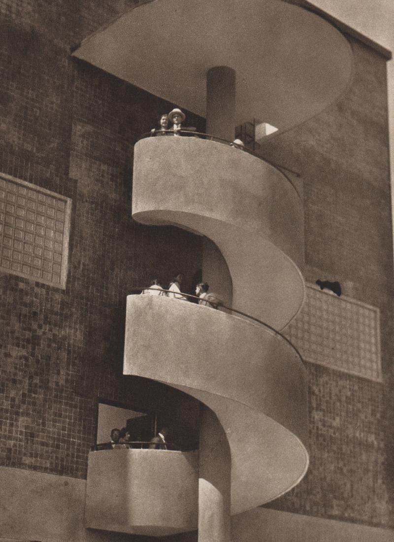 JOSEF SUDEK - Staircase, 1928: Artist: JOSEF SUDEK Print Title: Staircase, 1928 Medium: Sheet-fed Gravure Printing Date: 1956 Printed in Prague Image Size: 5.75 X 7.75 inches Josef Sudek(1896-1976) was a Czech photographer, best kn