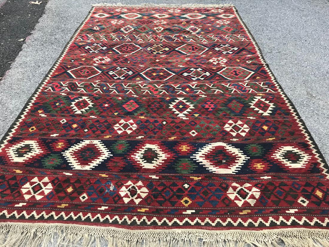 Vintage Shirvan Caucasian Kilim Rug 6.6x10.6 (1 of 9)