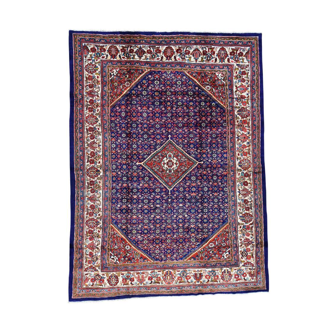 Hand Knotted Persian Mahal Pure Wool Blue Rug 10x13 (1 of 10)