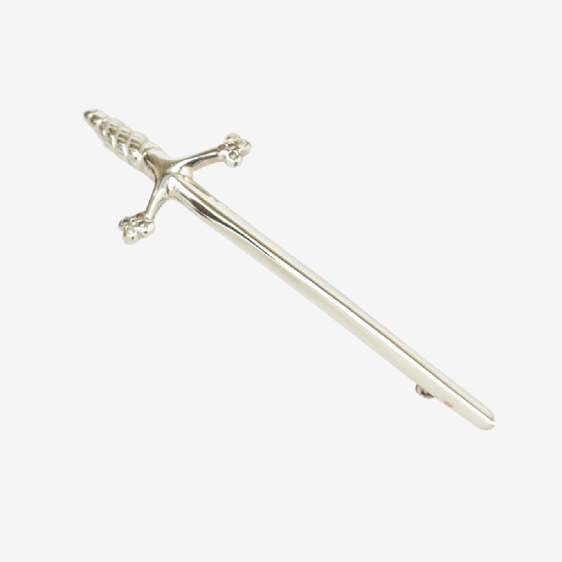 Scottish Sterling Silver Sword Kilt Pin (1 of 1)