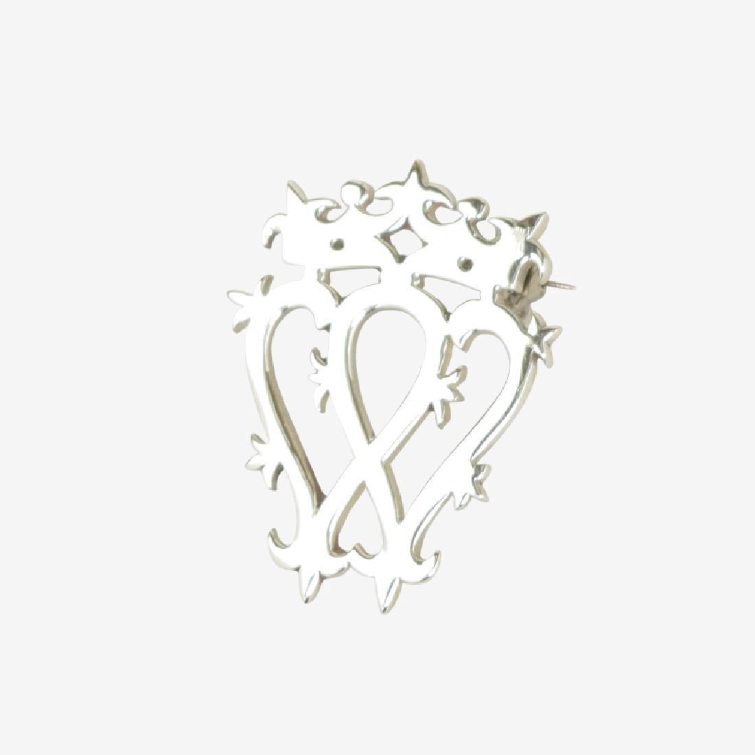 Scottish Sterling Silver Luckenbooth Brooch (1 of 1)