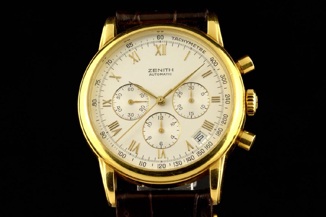 Zenith El Primero Automatic 18K Gold Watch (1 of 10)