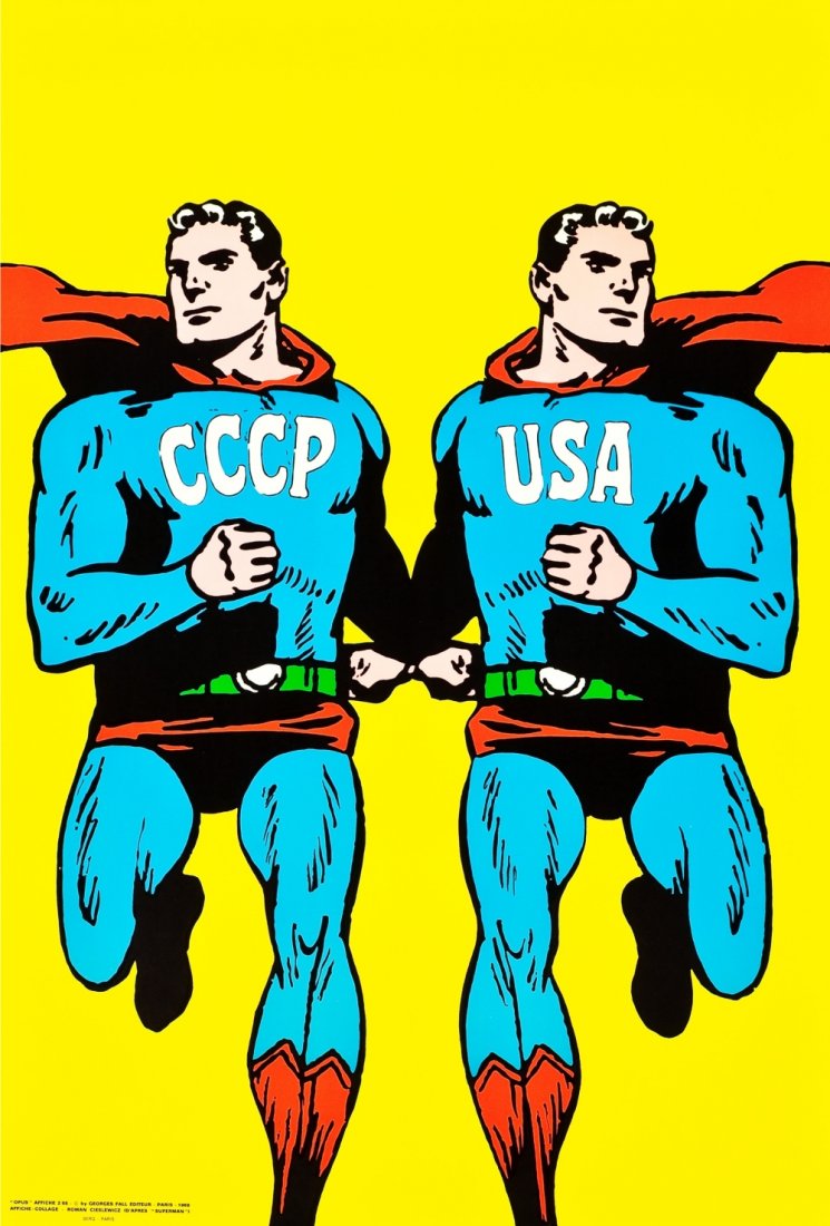 Roman Cieslewicz CCCP USA Superman 1968 Pop Art Poster (1 of 1)