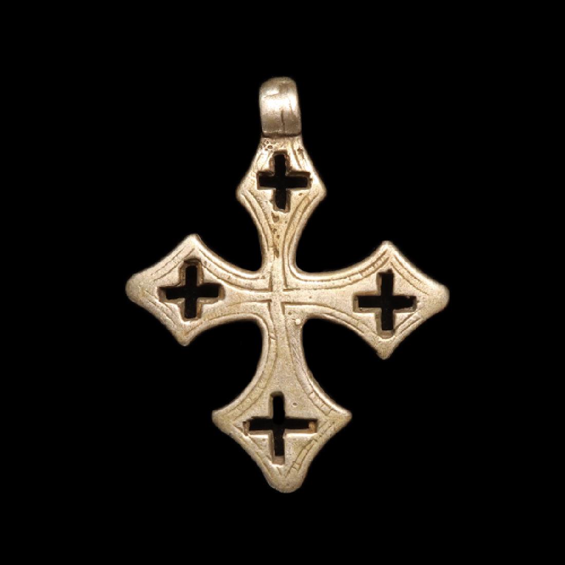 Byzantine Silver Cross, c. 8th-10th Century A.D. (1 of 4)