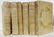 1760 Antique Set of 6 Vellum Bound Books in Italian
