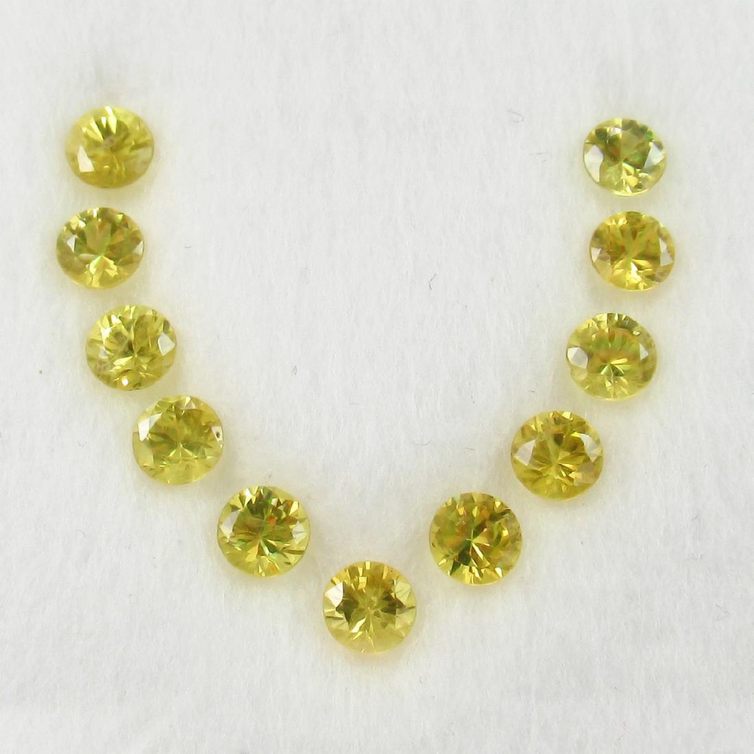 2.46 Carat 11 Loose Yellow Sapphires Necklace Set (1 of 3)