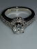10K White Gold Diamond Solitaire Halo Ring, 1.4ctw - 5